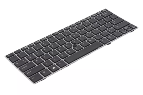 New HP Elitebook 2170P Laptop Keyboard Notebook US Silver Frame With Backlit
