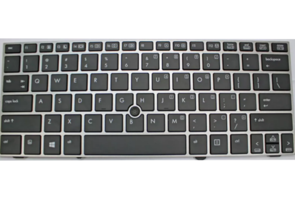 New HP Elitebook 2170P Laptop Keyboard Notebook US Silver Frame With Backlit