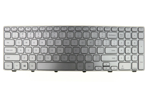 Laptop US Keyboard for Dell Inspiron 15 7537 P36F 0KK7X9 087YTJ NSK-LG0LN NSK-LG0BW Silver Backlit