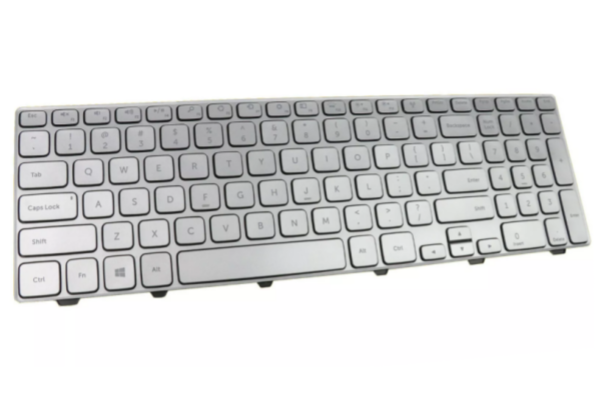 Laptop US Keyboard for Dell Inspiron 15 7537 P36F 0KK7X9 087YTJ NSK-LG0LN NSK-LG0BW Silver Backlit