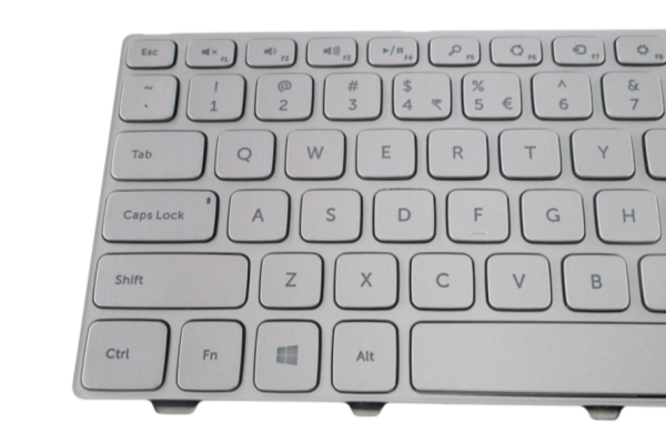 Laptop US Keyboard for Dell Inspiron 15 7537 P36F 0KK7X9 087YTJ NSK-LG0LN NSK-LG0BW Silver Backlit