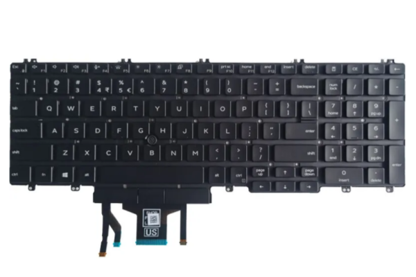 New US Backlit Keyboard Notebook for Dell Latitude 5500 5501 5510 5511 Laptop With Pointer