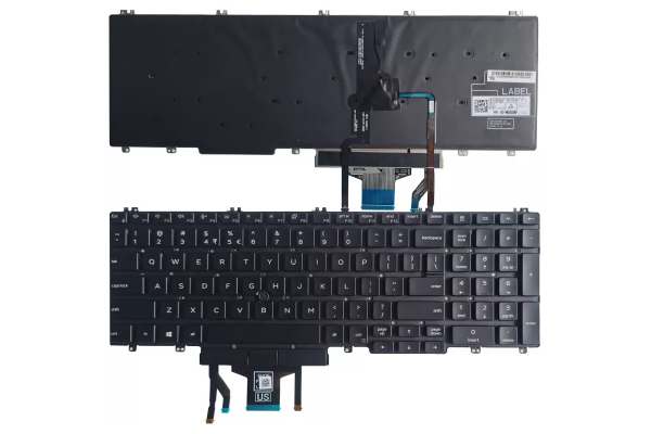 New US Backlit Keyboard Notebook for Dell Latitude 5500 5501 5510 5511 Laptop With Pointer