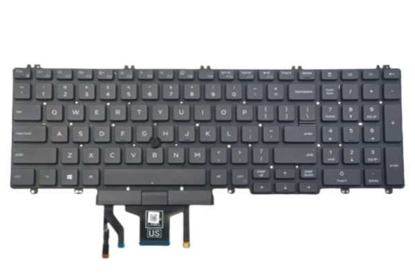 New US Backlit Keyboard Notebook for Dell Latitude 5500 5501 5510 5511 Laptop With Pointer