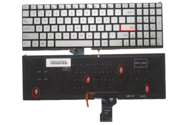 New Asus ZenBook Pro UX501 UX501J UX501JW UX501VW Silver Laptop Keyboard US Backlit
